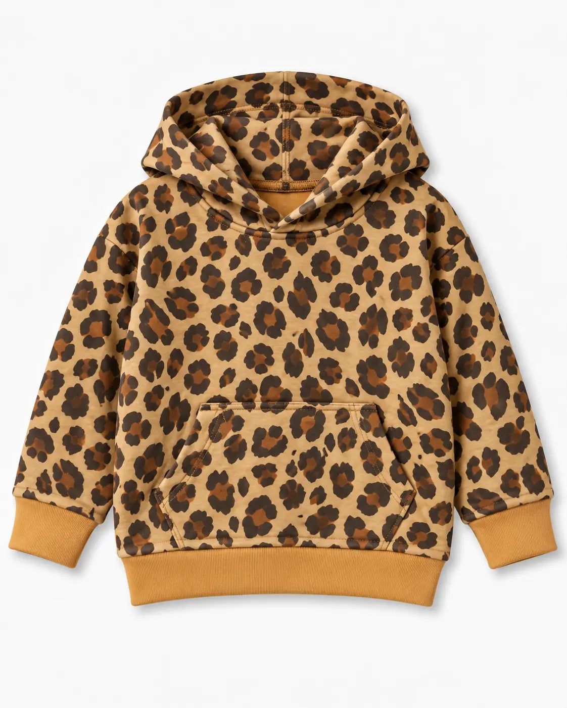 Kids Leppard Print Fleece Winter Hoodies for boys and Girls - HD-066