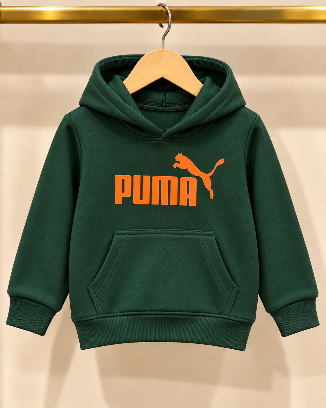 Kids Puma Printed Fleece Winter Hoodies for boys and Girls - HD-068