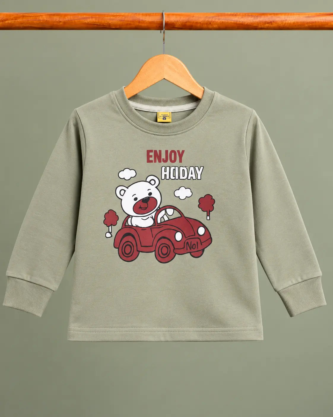 Kid's Enjoy Holiday Printed long Sleeves Shirt - LS-152