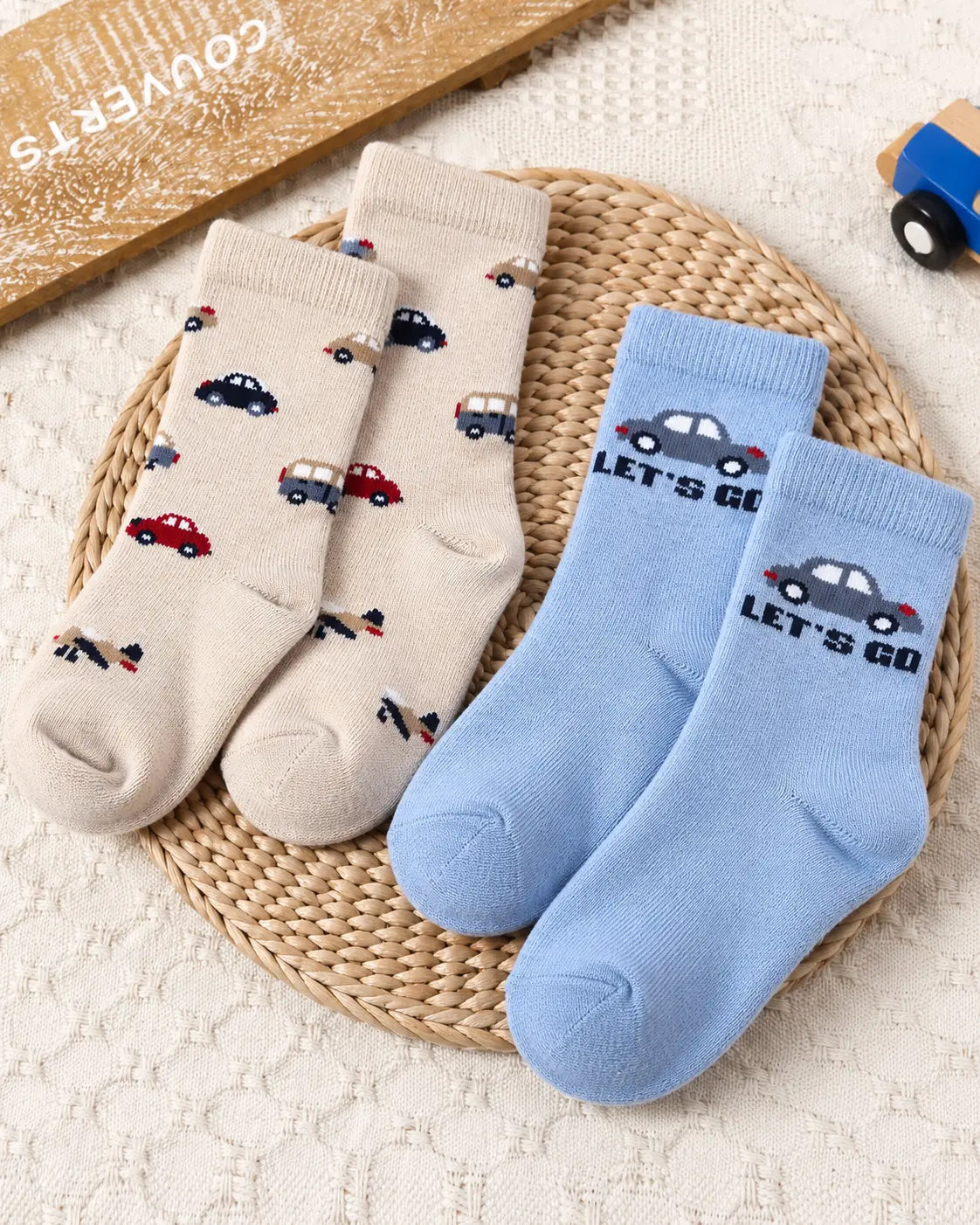 Premium Kids Socks – 2 Pairs (4 Pcs) | Export Quality - Soc- 006