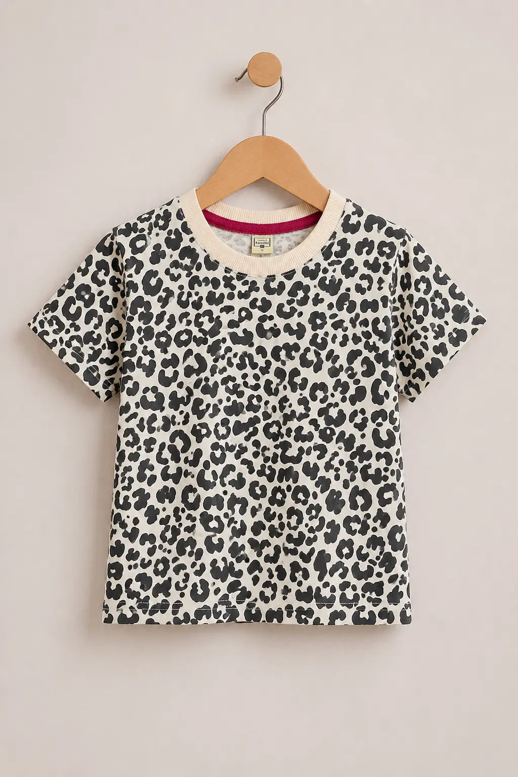 Junior Republic Kid's All over Cheetah Print Tee Shirt