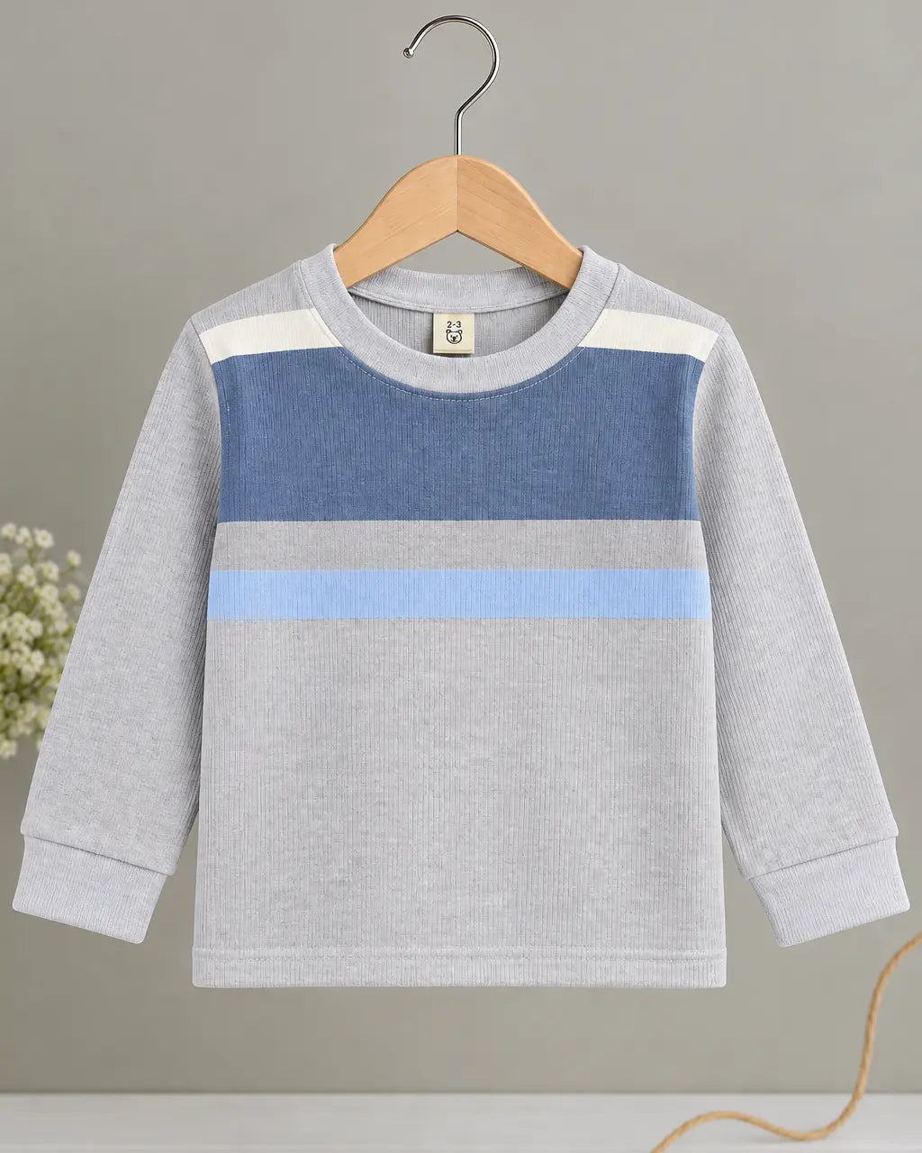 Kid's Stripes Style long Sleeves Shirt - LS-081