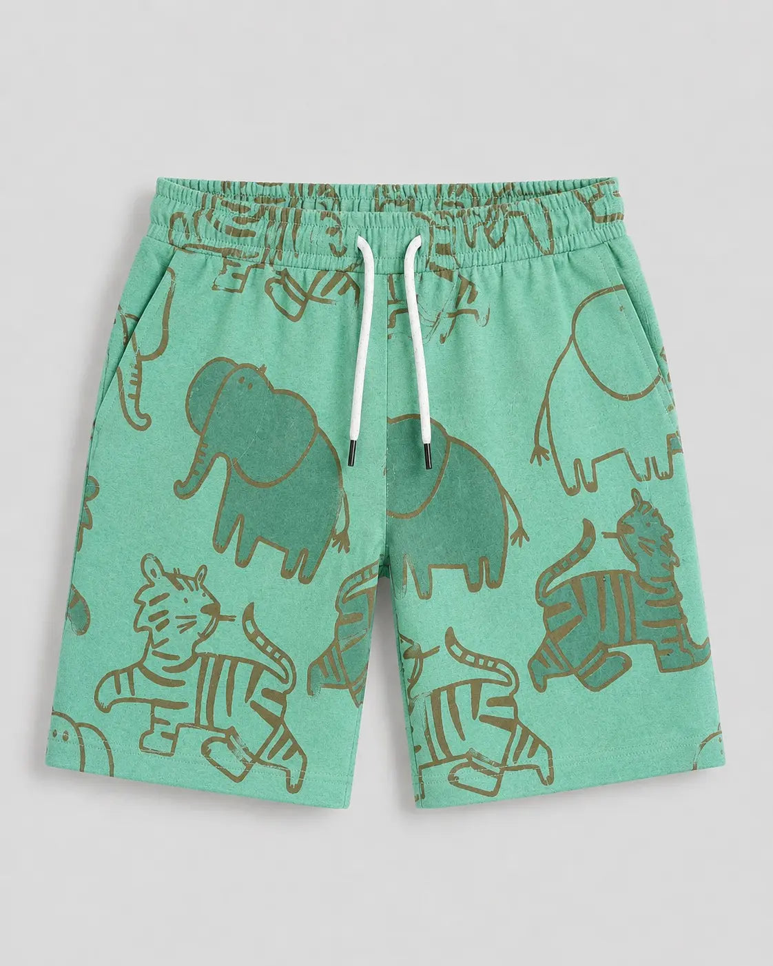 Junior Republic KID'S Safari Printed Summer Cotton Jersey Shorts