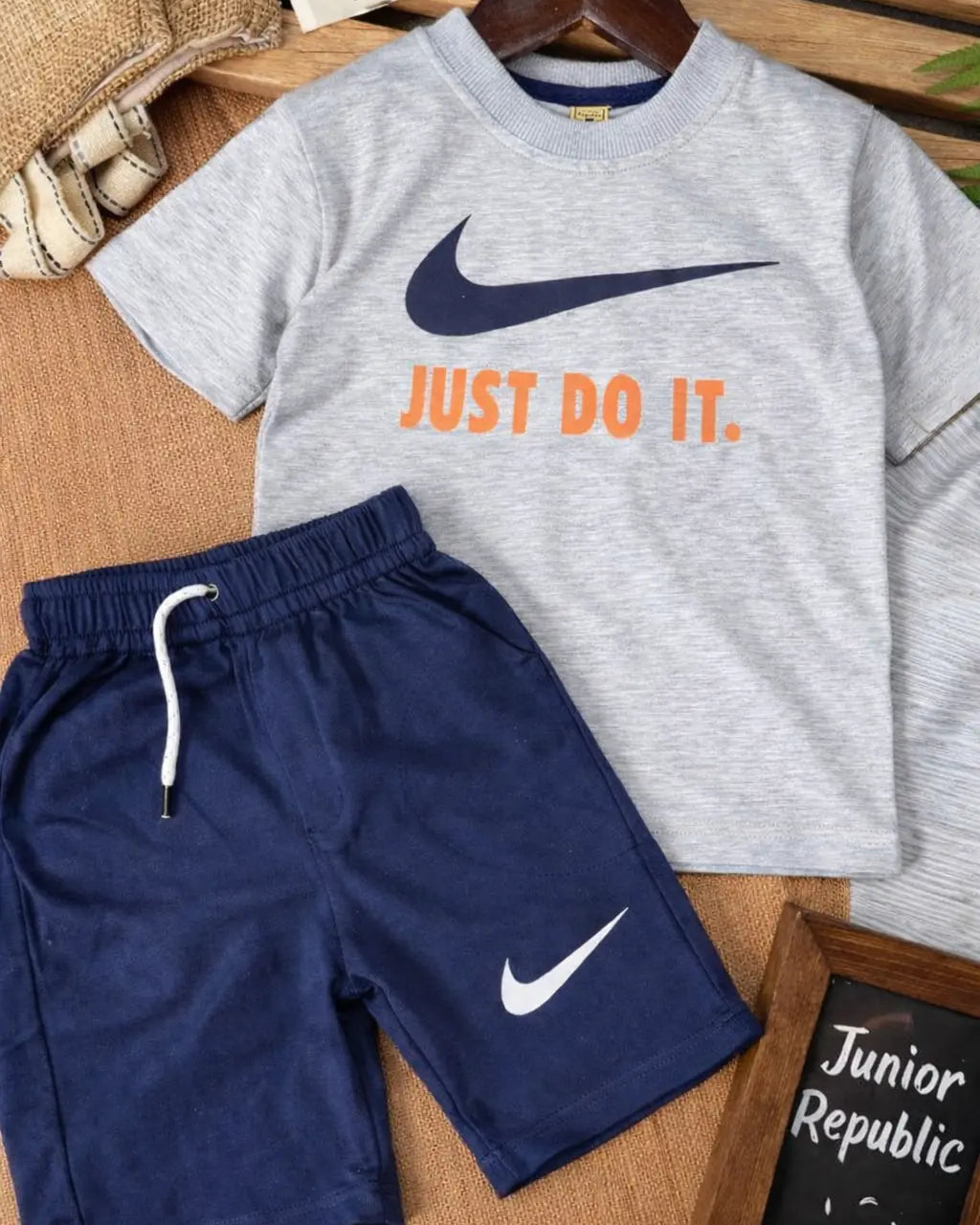 Junior Republic Kid's Just do it Printed Twin Set
