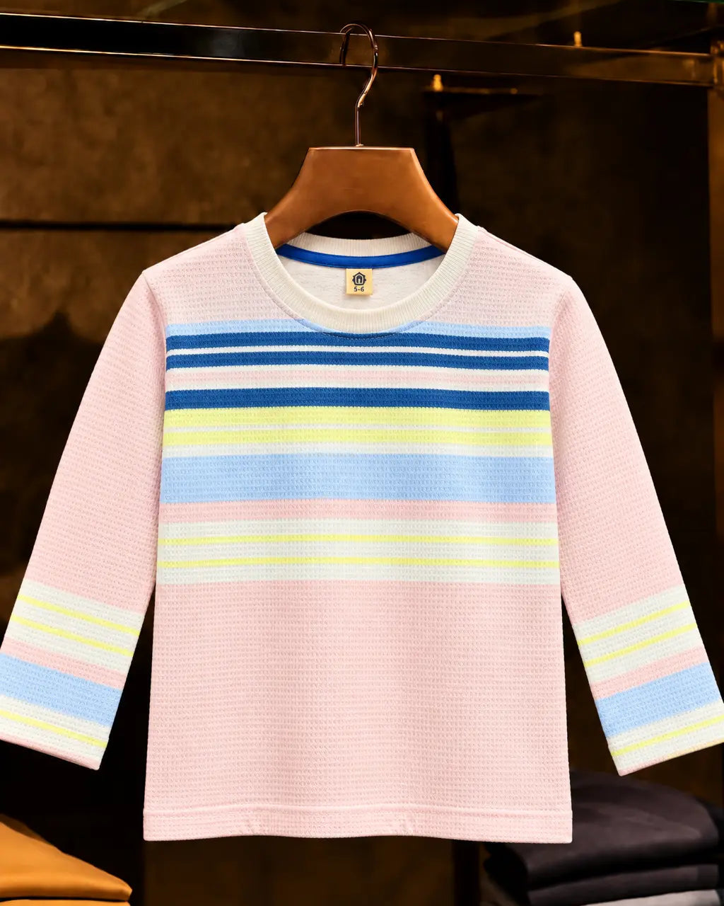 Kid's Stripes Style long Sleeves Shirt