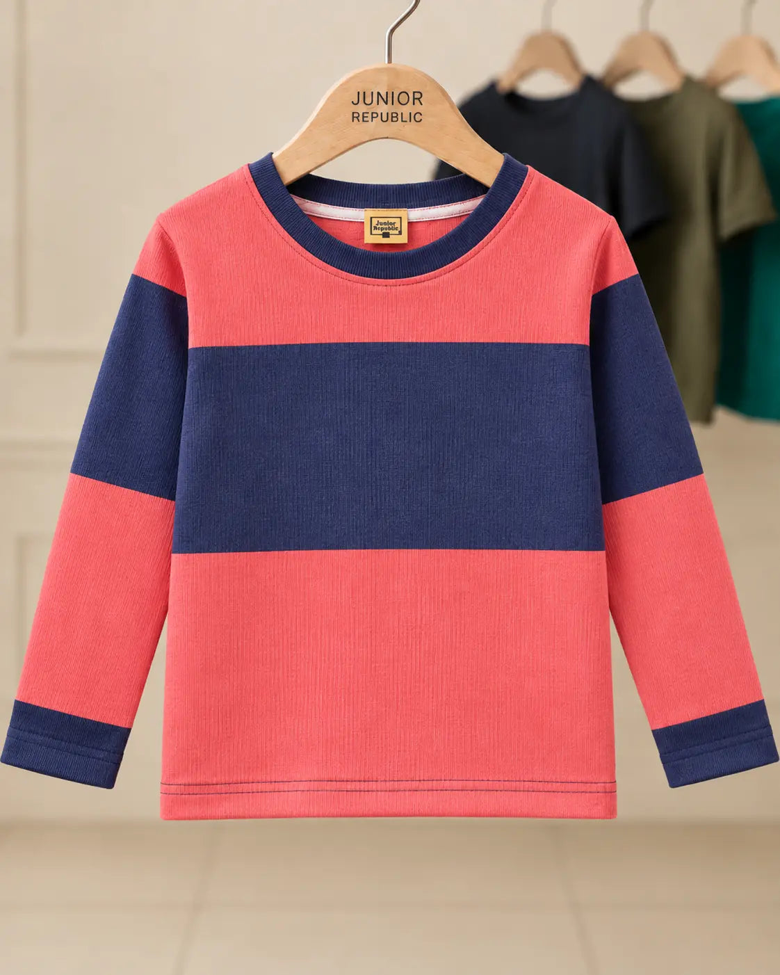 Kid's Stripes Style long Sleeves Shirt - LS-080