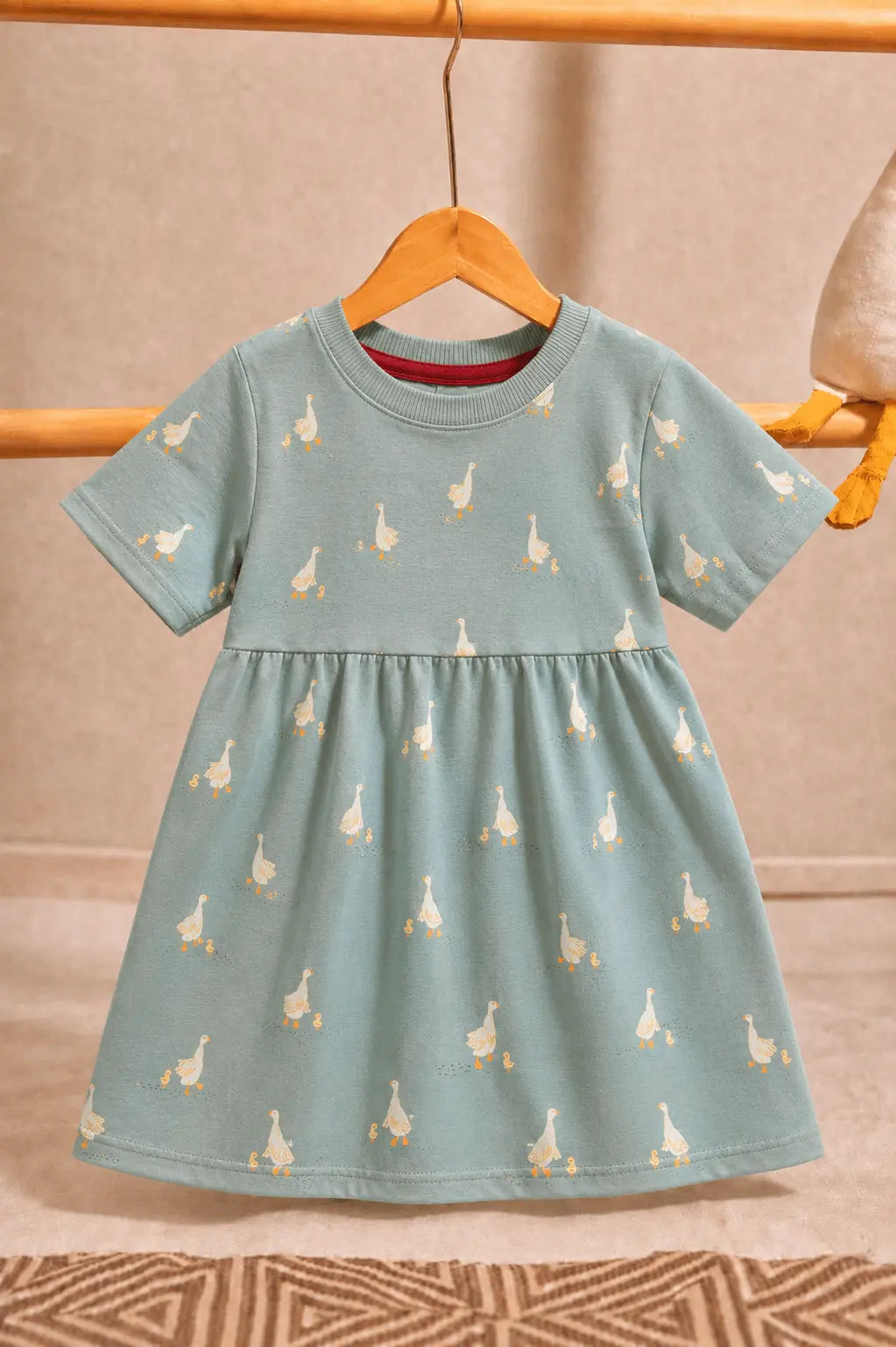 Junior Republic Girls duck all over Print Summer Frock
