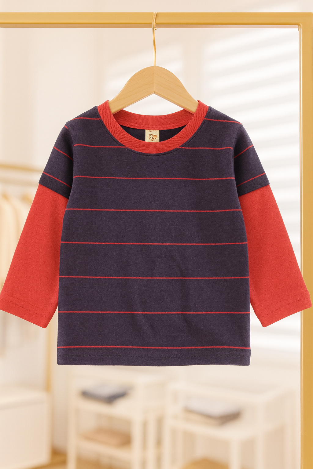 J unior Republic kids Stripes Style Long Sleeves Shirt