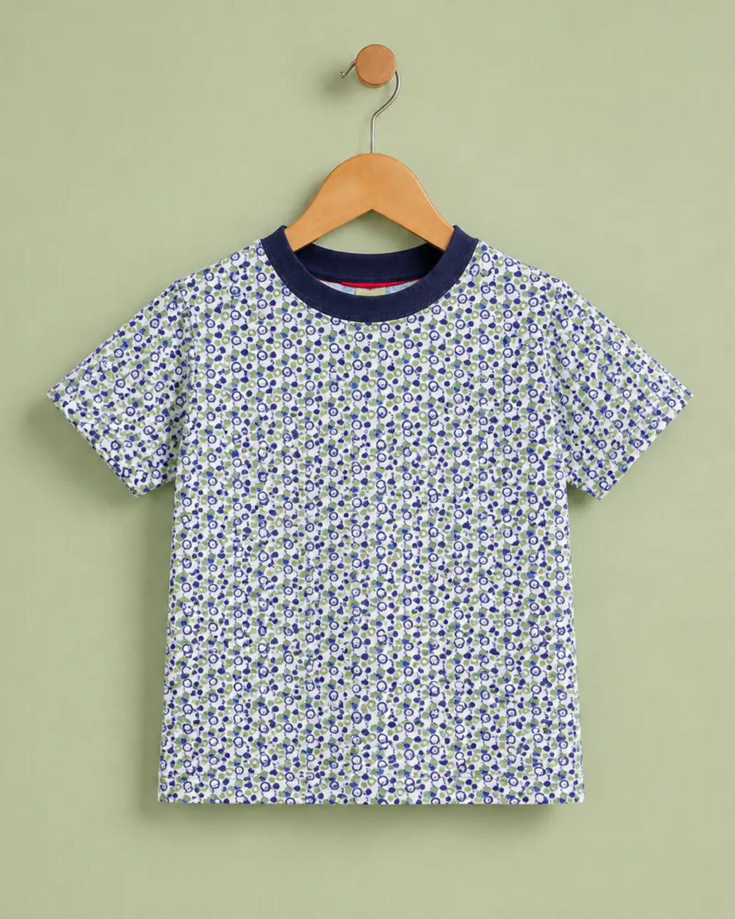 Kid's all over Miniature Print Tee Shirt - TE-015