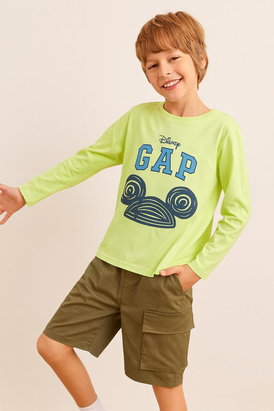 Junior Republic Cotton Jersey Gap Printed Long Sleeve Shirt - Rs. 499 SALE