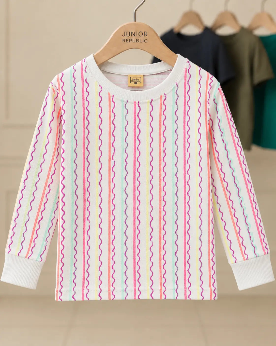 Kid's Stripes Style long Sleeves Shirt - LS-121