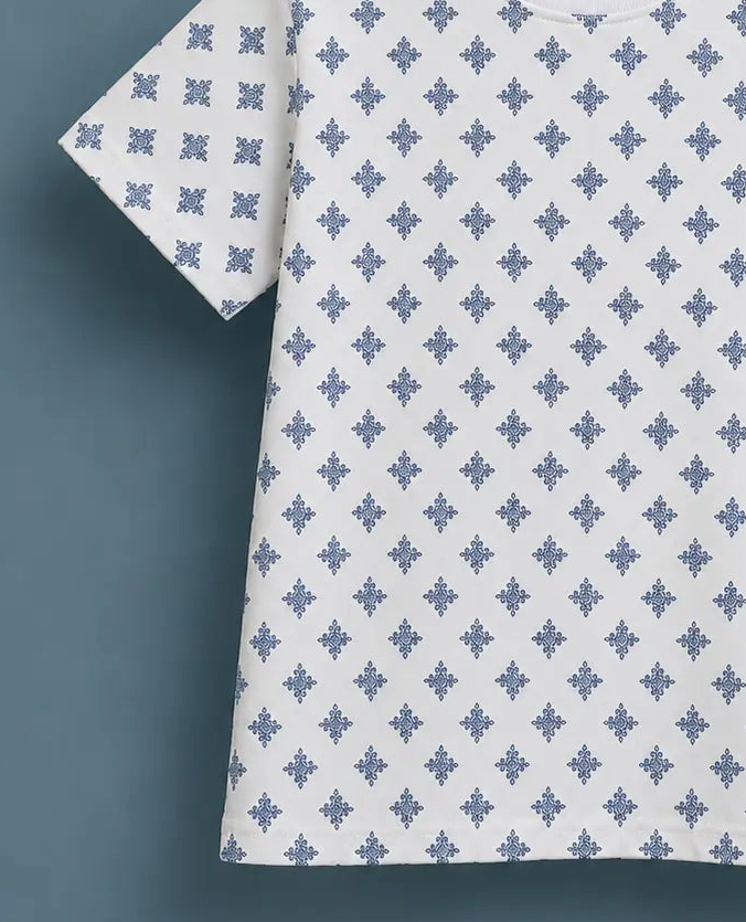 Kid's all over Geometric Print Tee Shirt - TE-030