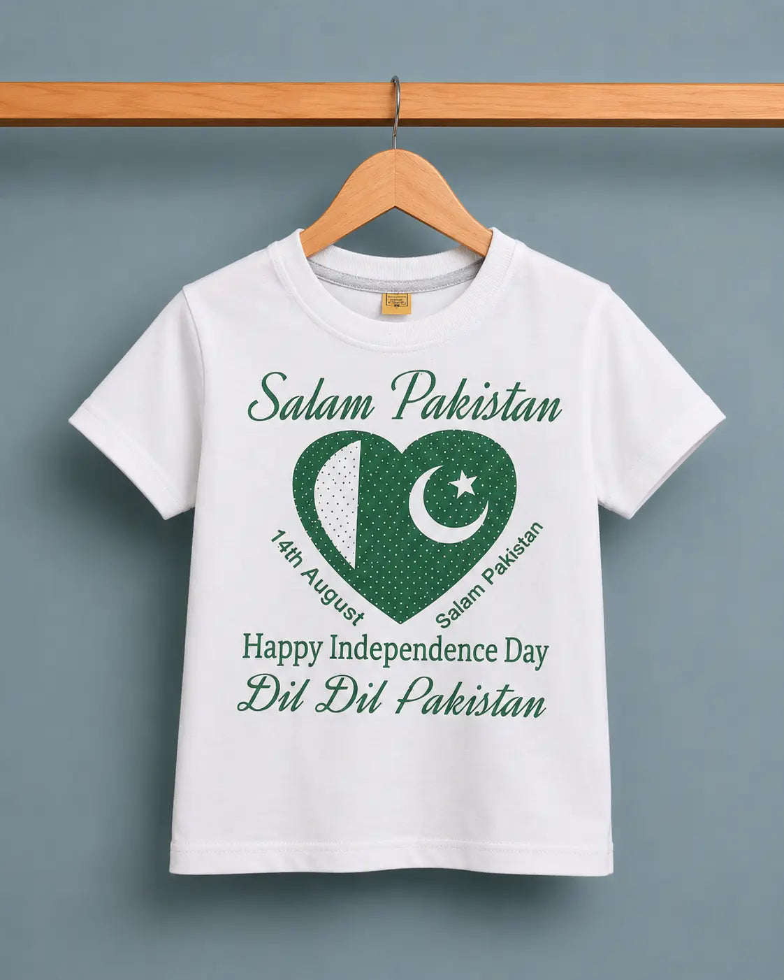 Junior Republic Kid's 14 August Independence Day Printed Tee Shirt