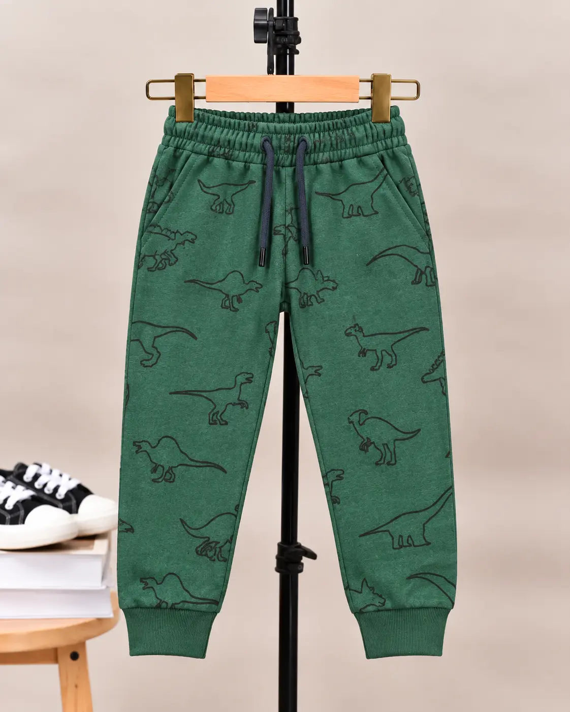 Junior Republic Dino all over Print Fleece Winter Trouser - TR 076