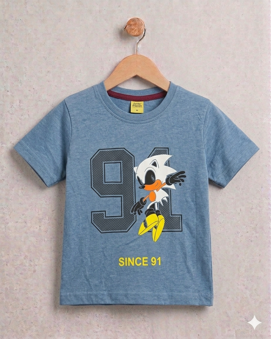 -Minor Fault- Junior Republic Kid's Sonic Printed Tee Shirt