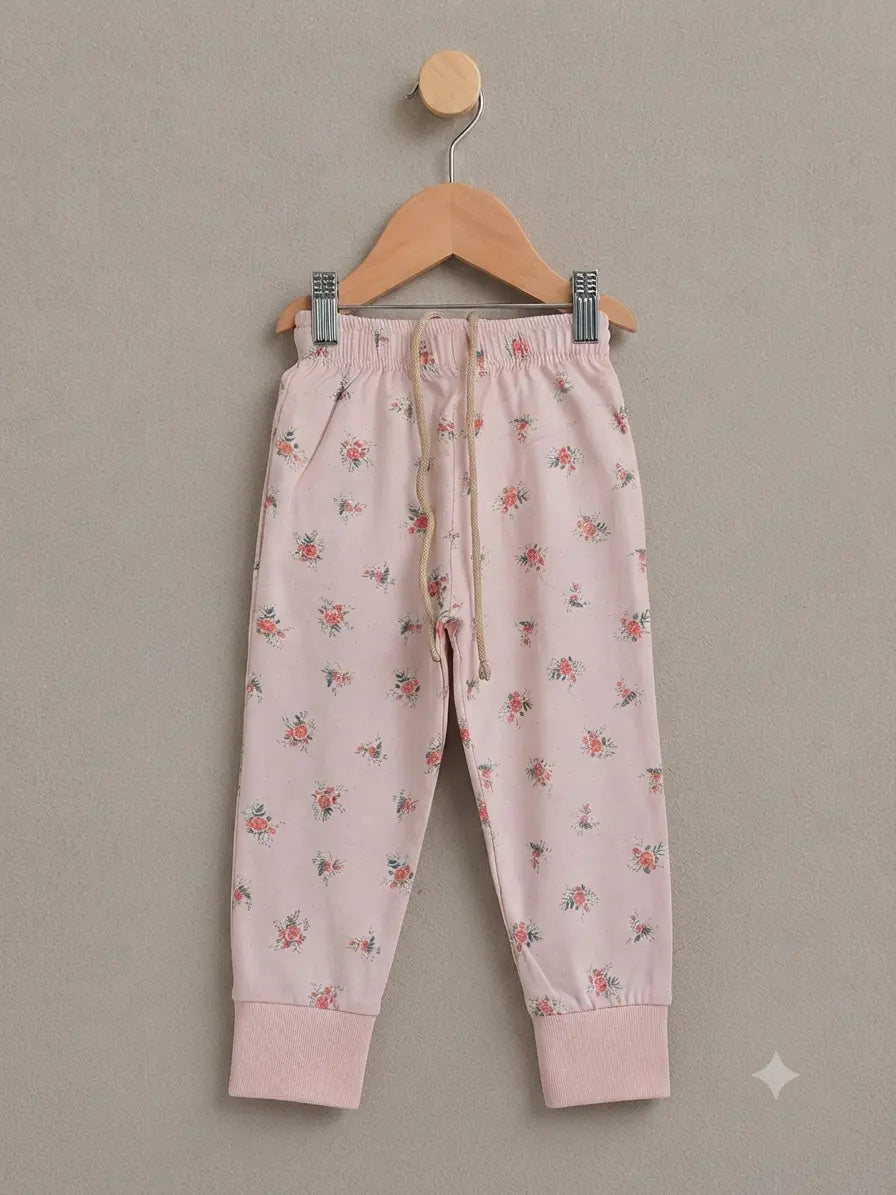 Junior Republic Kids Summer pink floral Printed Trouser