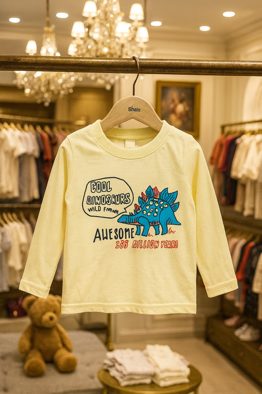 Junior Republic Cotton Jersey Cool Dinosaur Printed Long Sleeve Shirt - Rs. 399 SALE