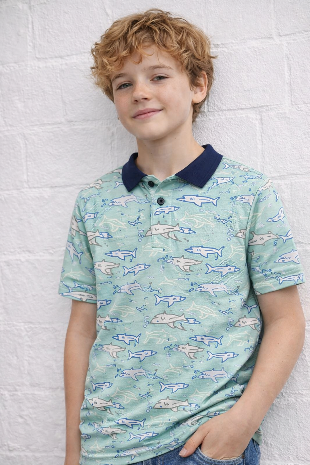 Junior Republic Kid's Fish Printed Polo Shirt - Rs. 499 SALE