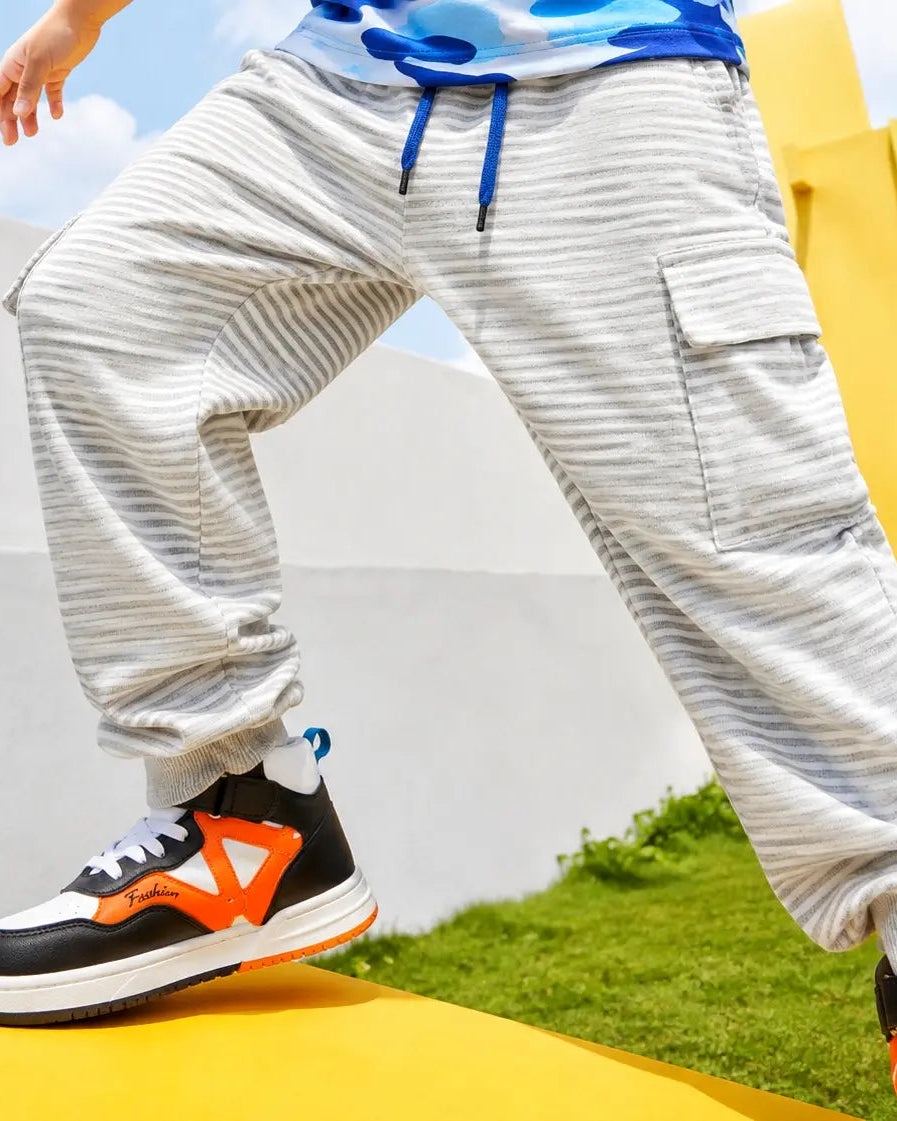 Junior Republic Kids Cargo Stripes Style Summer Trouser