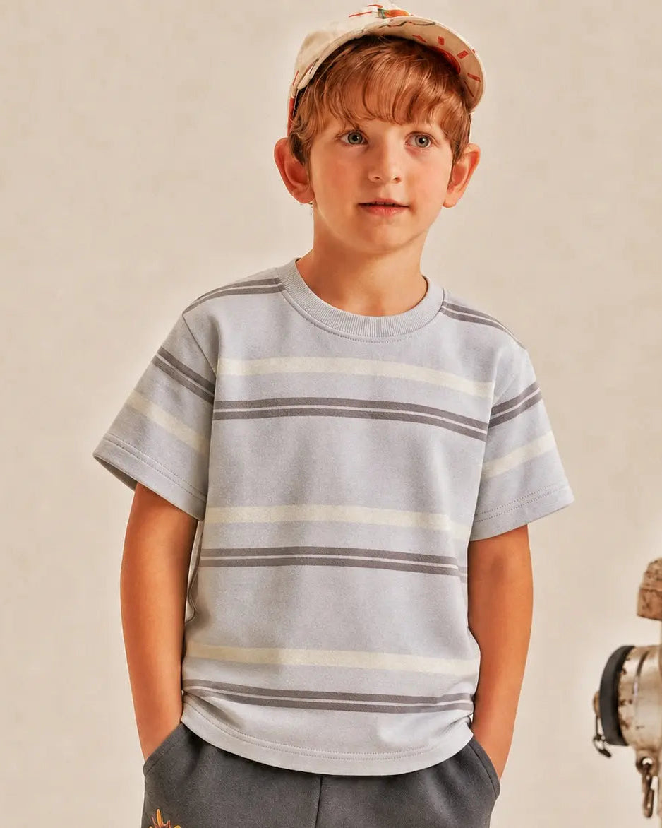 Kid's All over Strip Style Tee Shirt