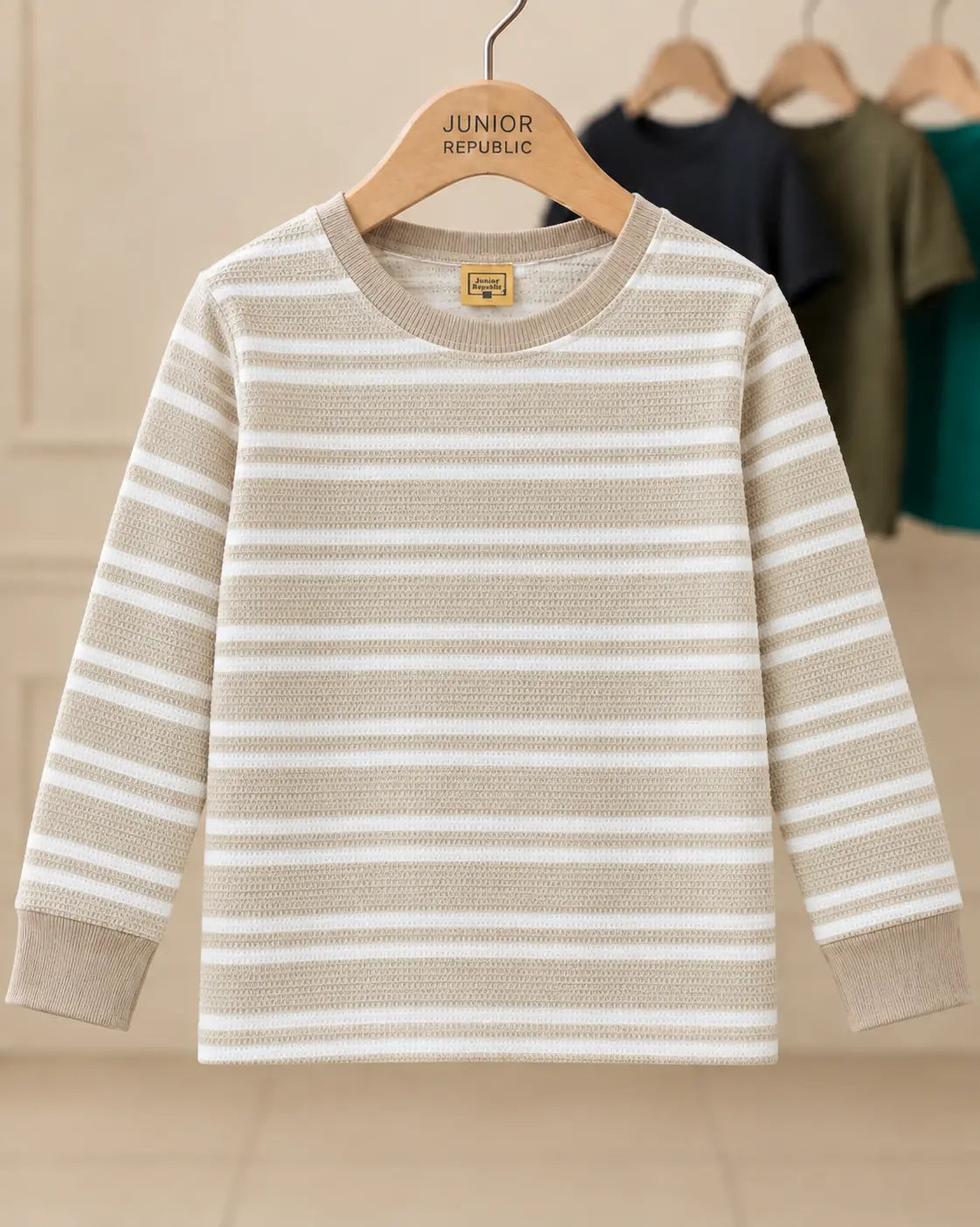 Kid's Stripes Style long Sleeves Shirt - LS-090