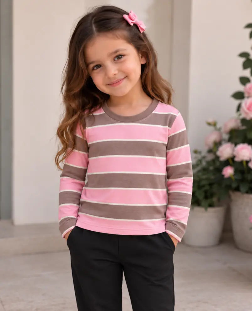 Kid's Stripes Style long Sleeves Shirt