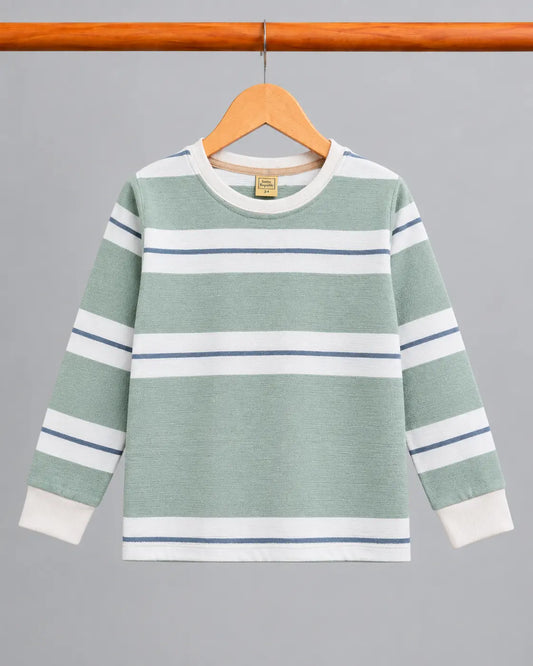 Kid's Stripes Style long Sleeves Shirt - LS-069