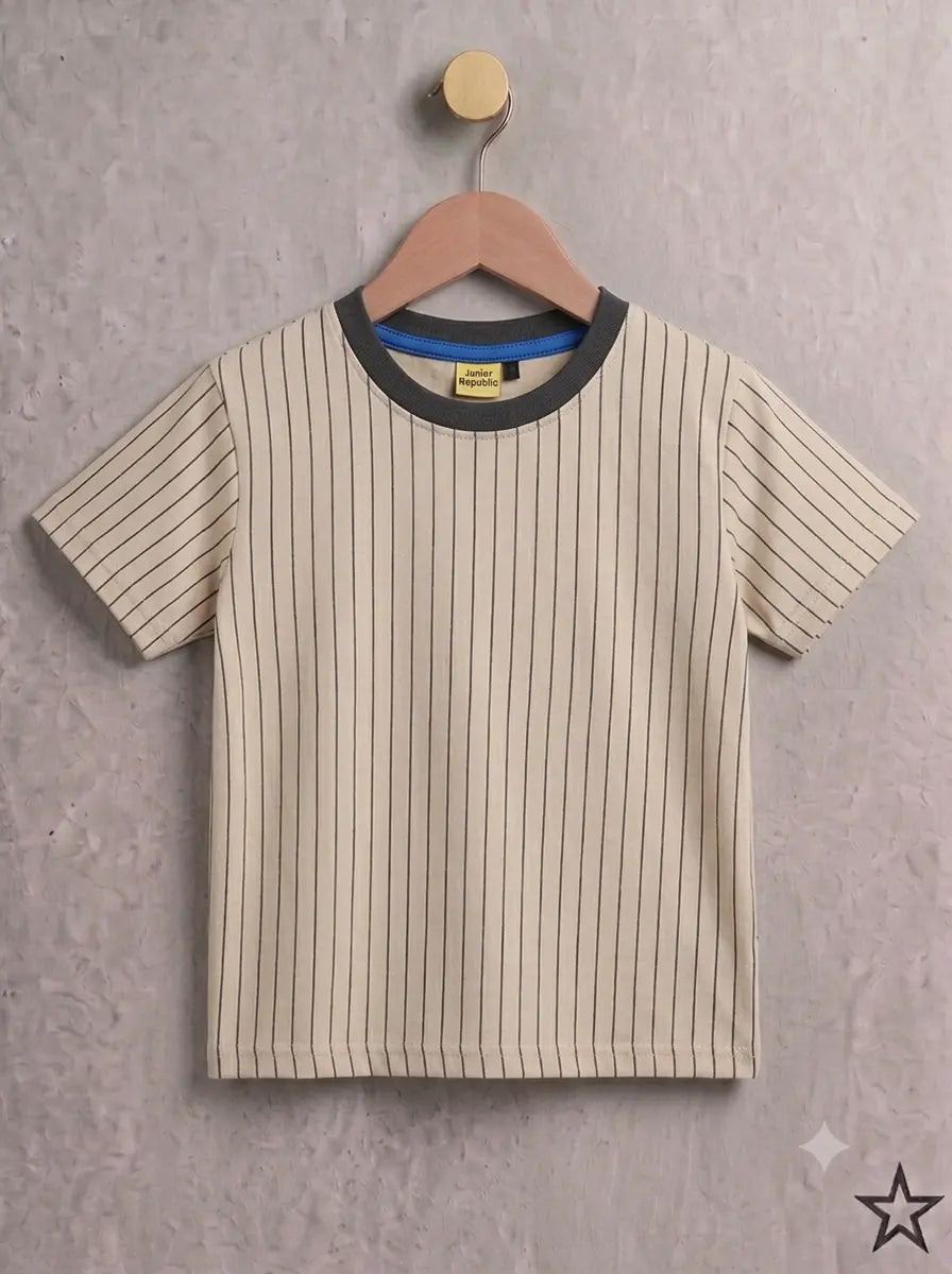 Junior Republic Kid's Stripes style Tee Shirt