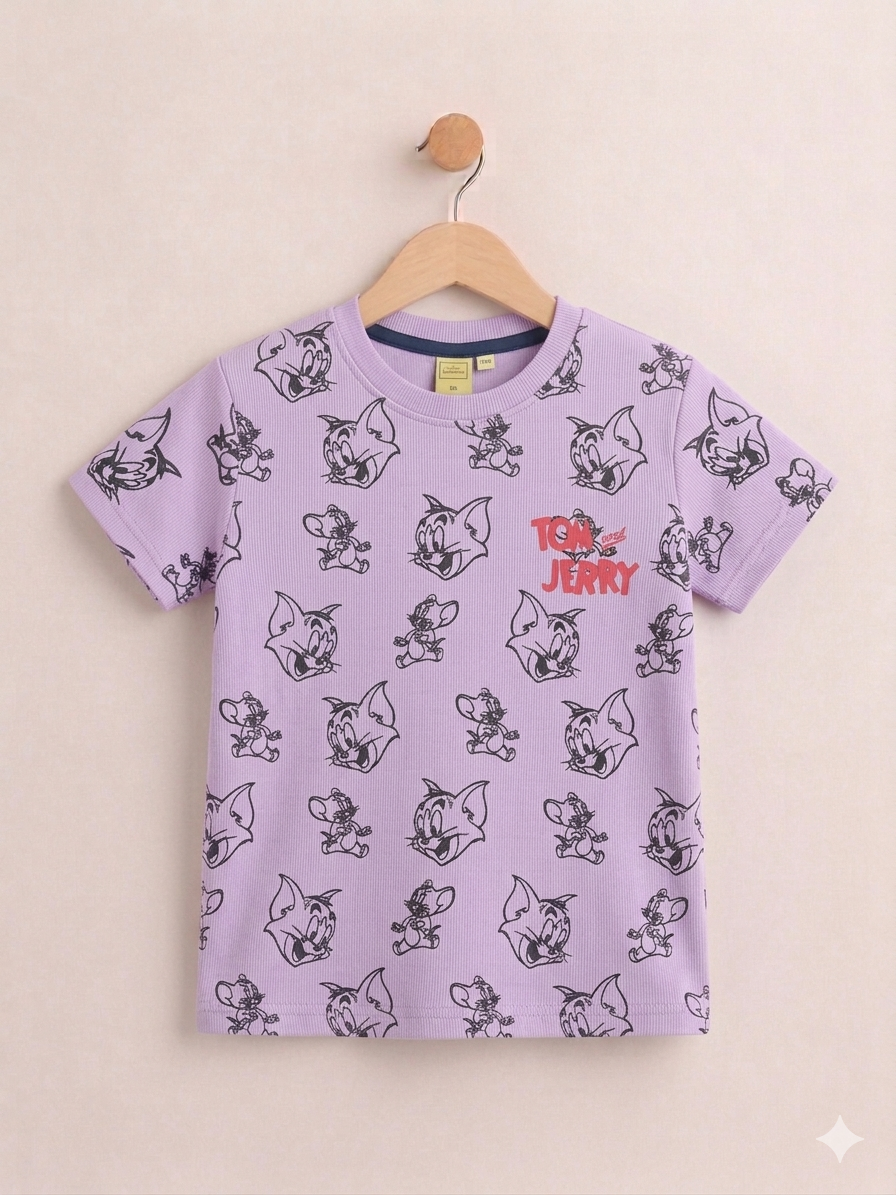 Junior Republic Kid's Tom &Jerry Printed Tee Shirt
