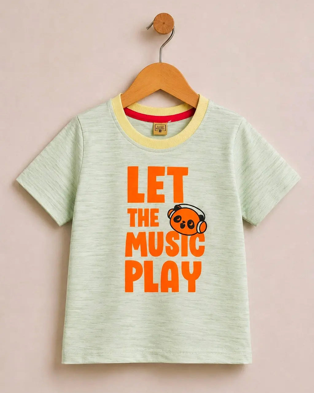 Junior Republic Kid's Let the Music Play Printed Tee Shirt
