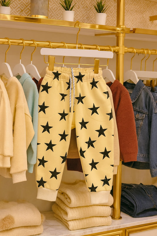 Junior Republic Star Printed Fleece Winter Trouser - Rs. 499 SALE