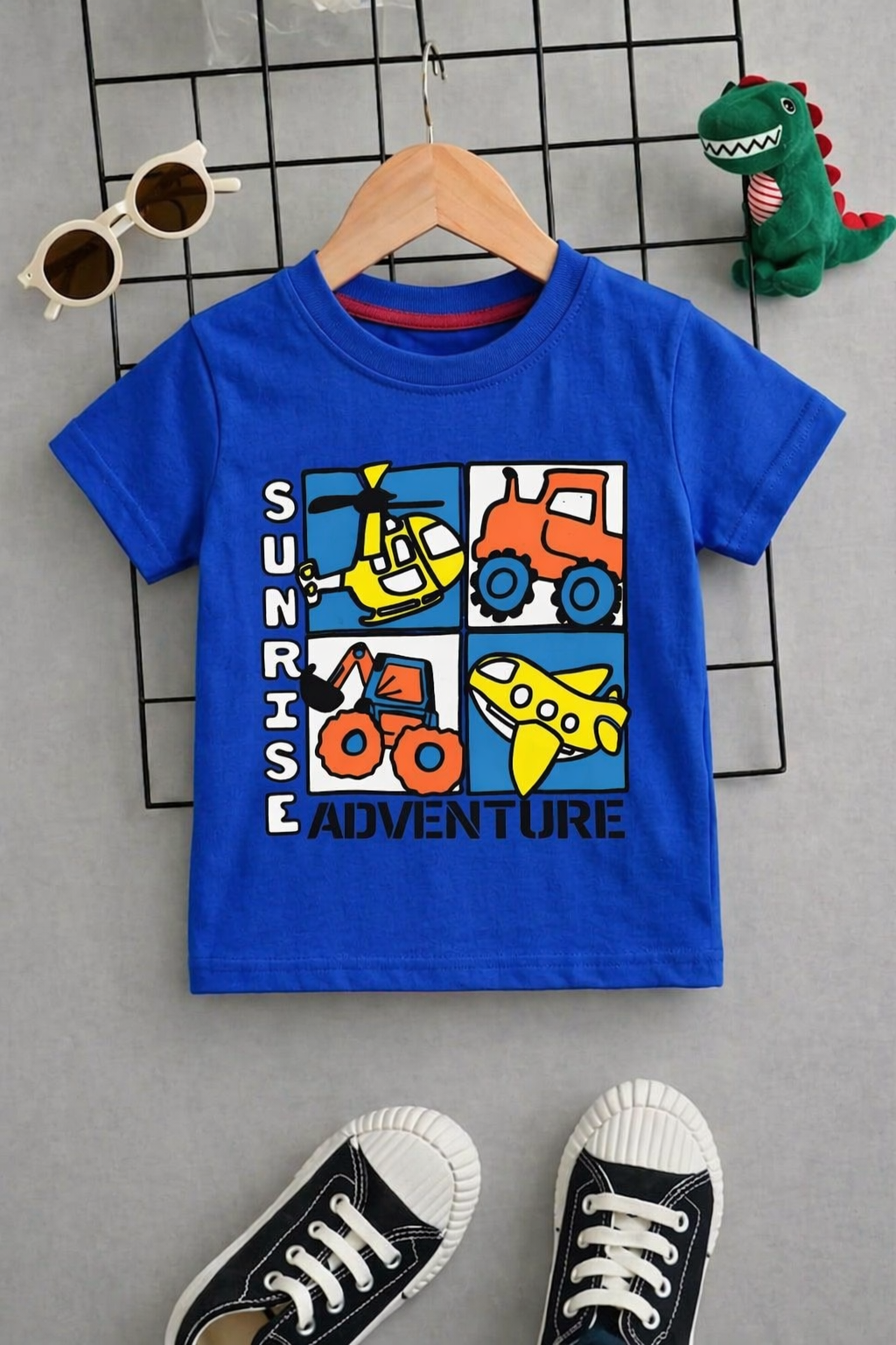 Junior Republic Kid's Sunrise Adventure Printed Tee Shirt