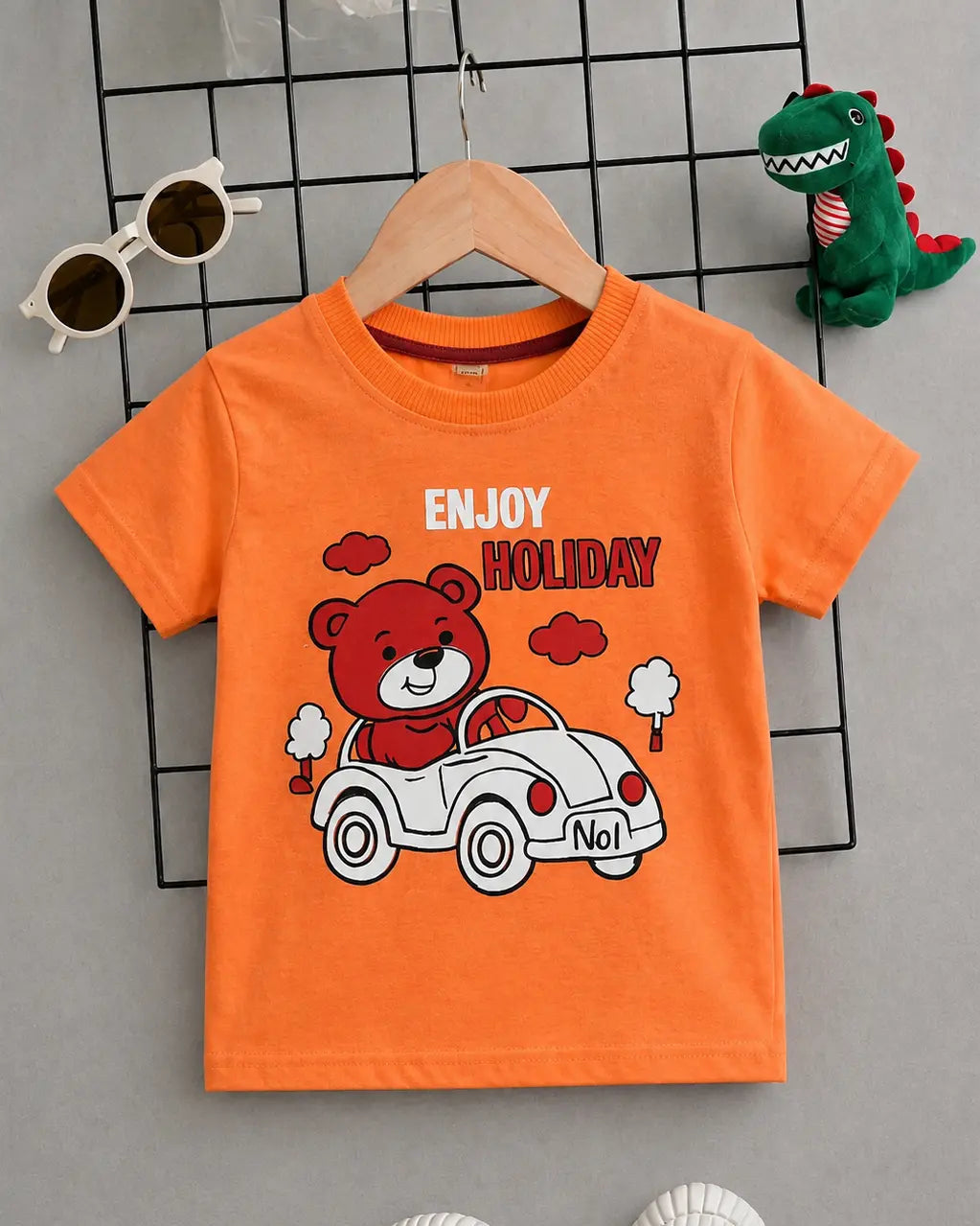 Kid's Enjoy Holiday Printed Tee Shirt - TE-024