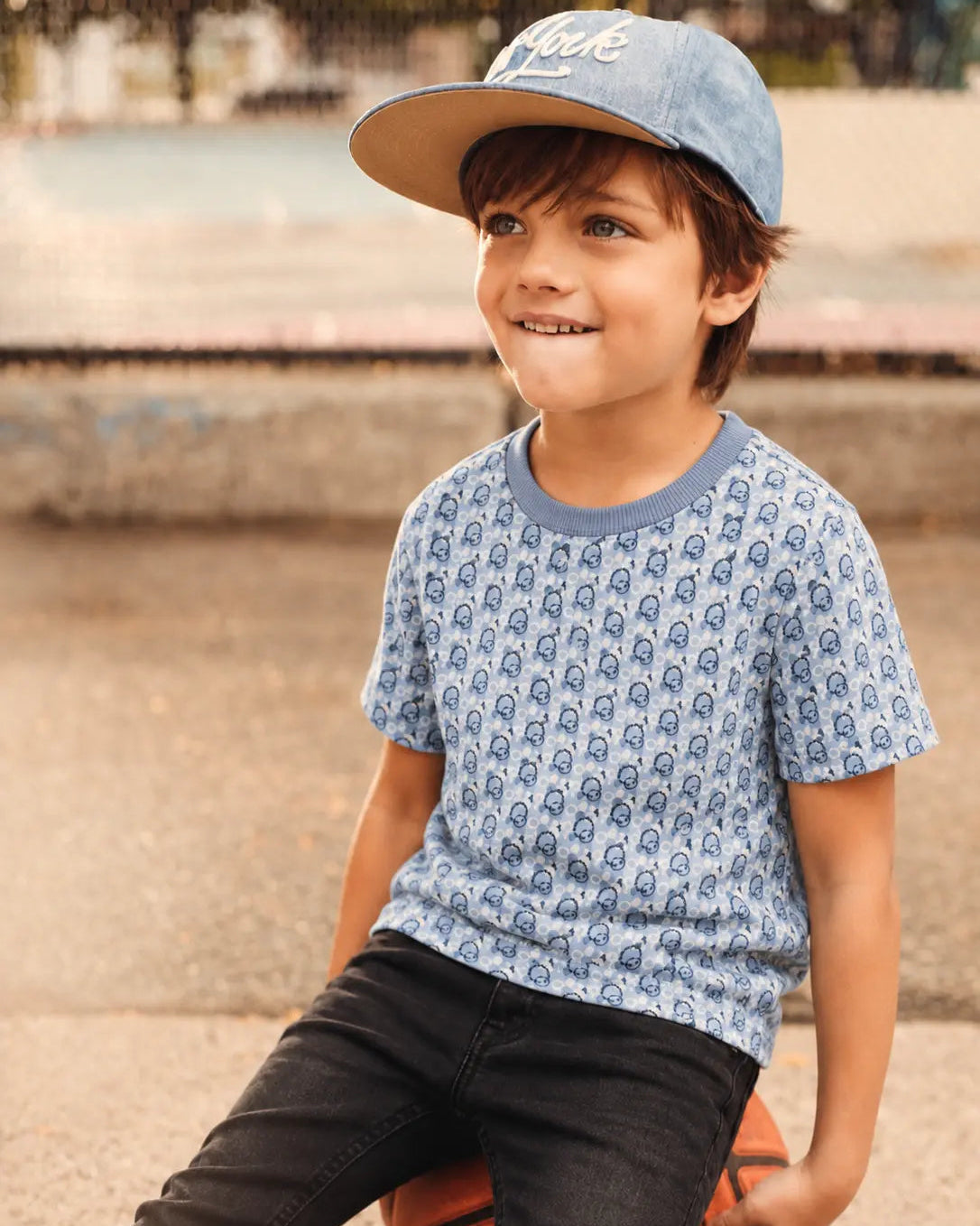 Kid's all over Miniature Print Tee Shirt - TE-019