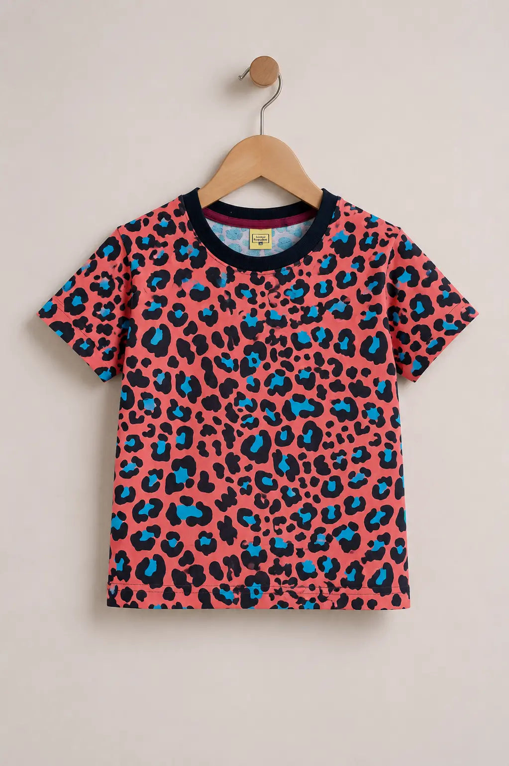 Junior Republic Kid's All over Cheetah Print Tee Shirt