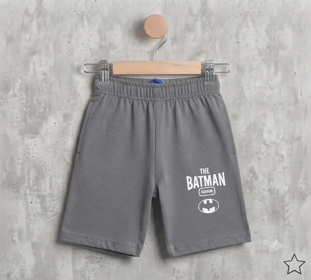 Junior Republic KID'S Batman Printed Summer Cotton Jersey Shorts