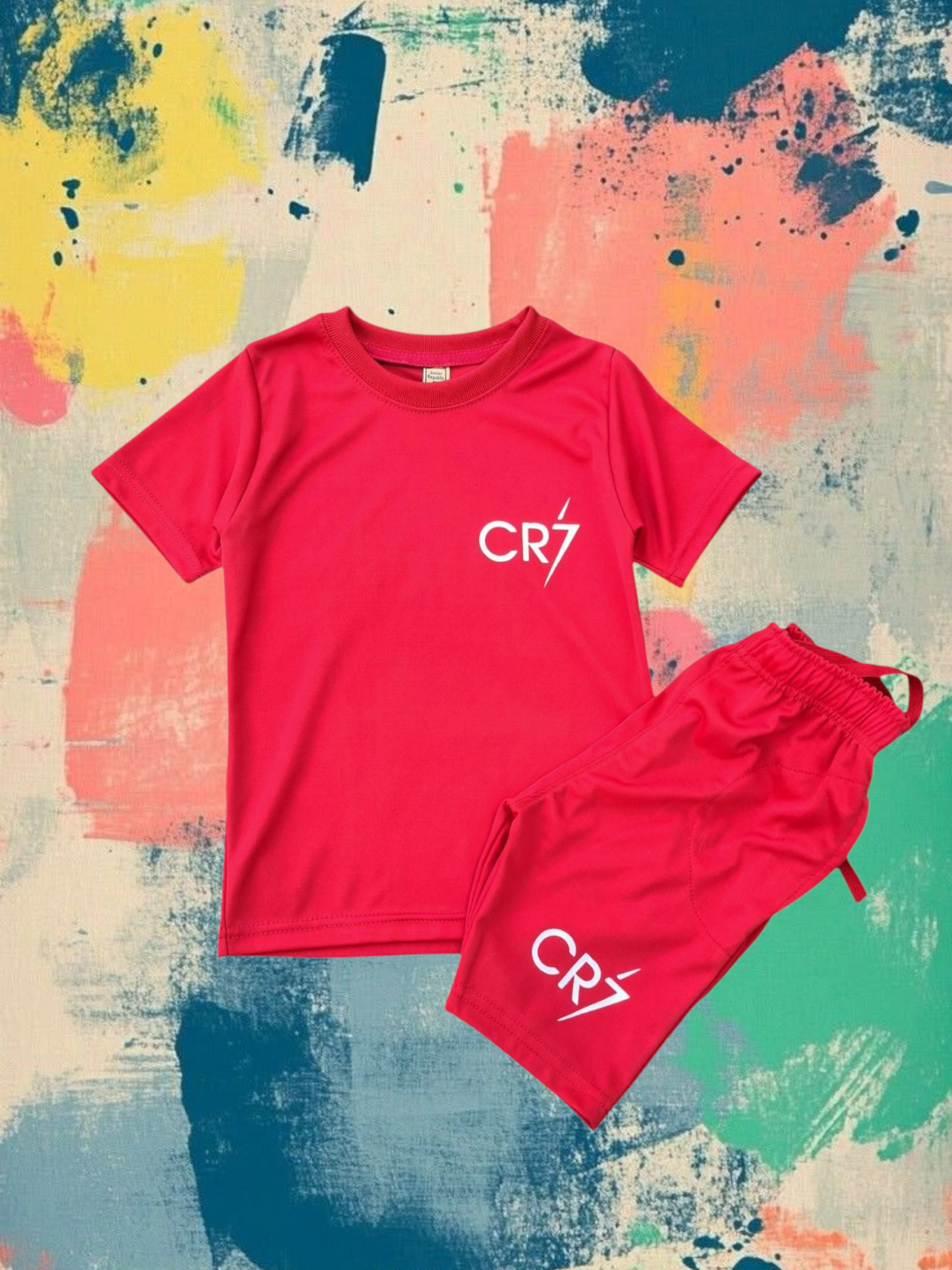 Junior Republic Kid's Ronaldo CR7 Printed Active Wear Twin Set