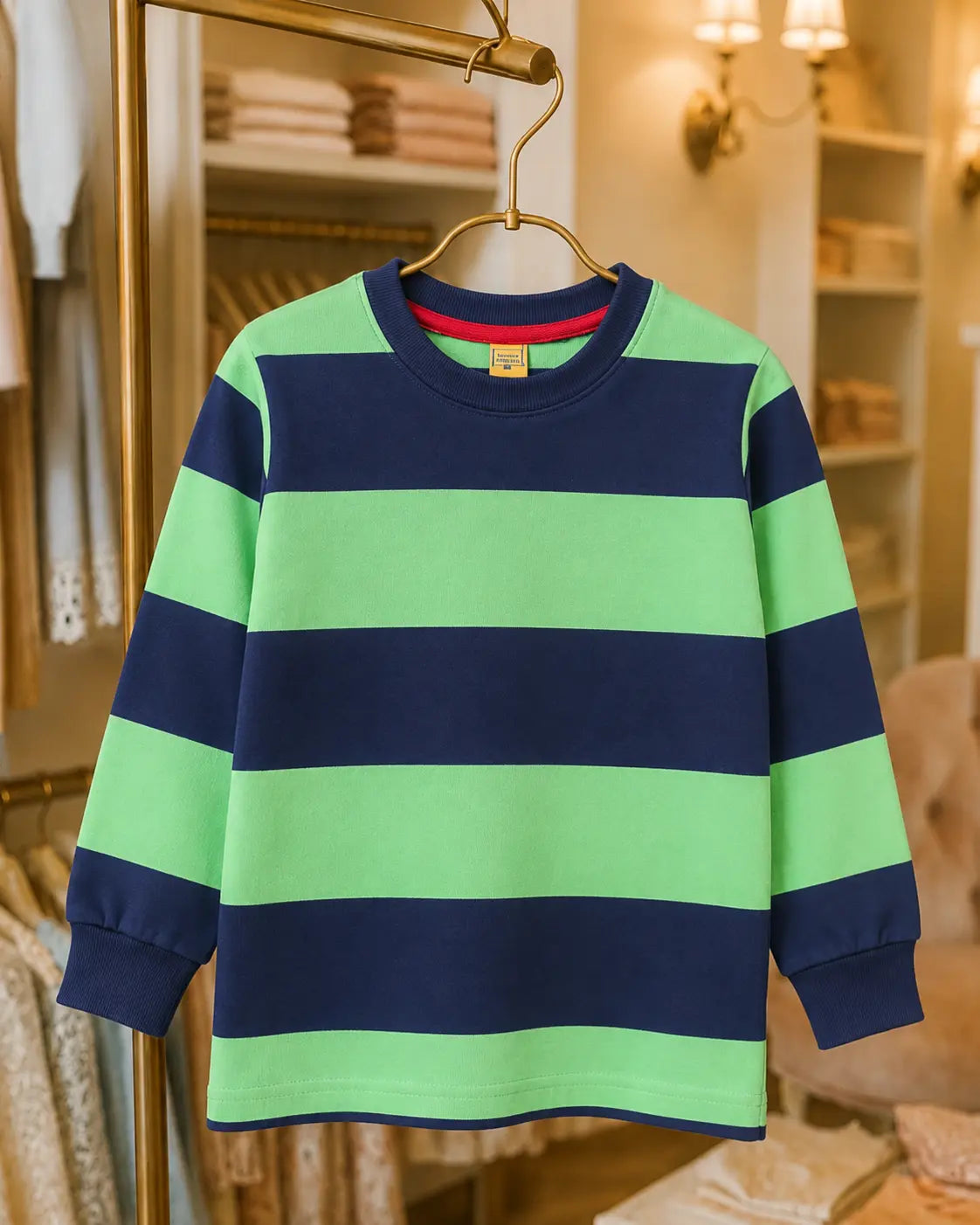 Junior Republic Kid's Stripes Style long Sleeves Shirt