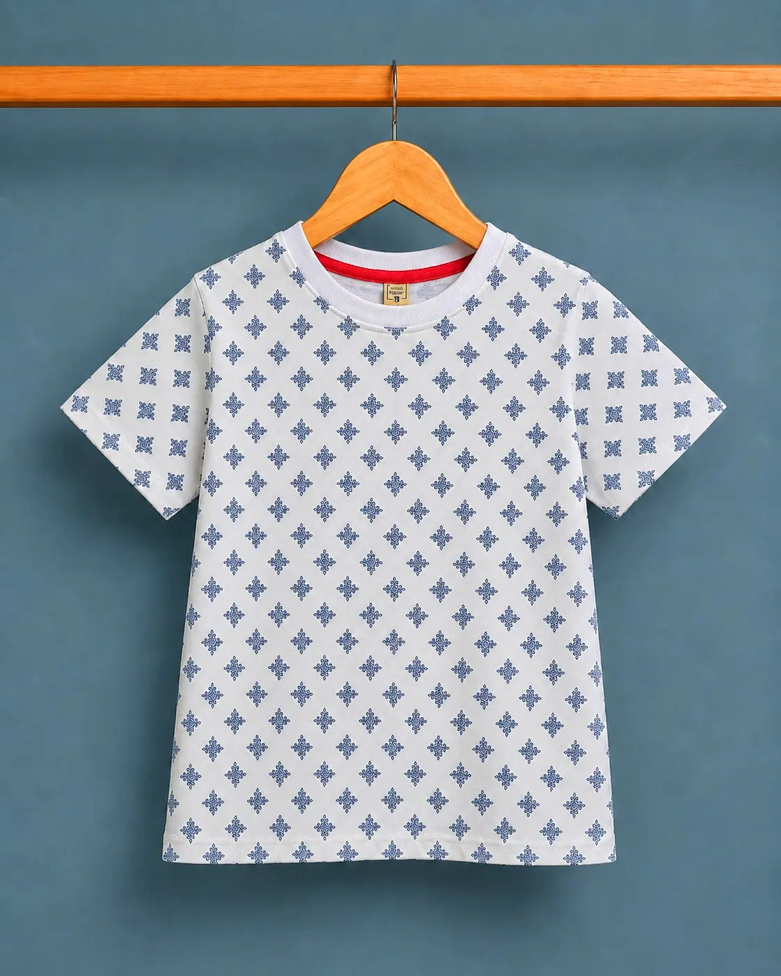 Junior Republic Kid's all over Geometric Print Tee Shirt