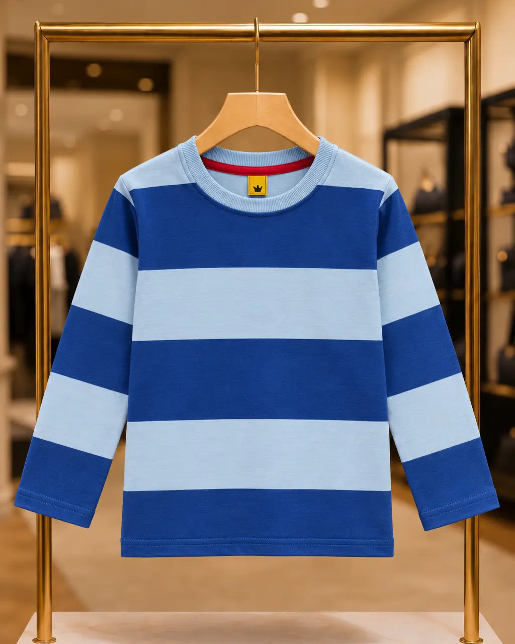 *Minor Fault* Kid's Stripes Style long Sleeves Shirt - LS-054