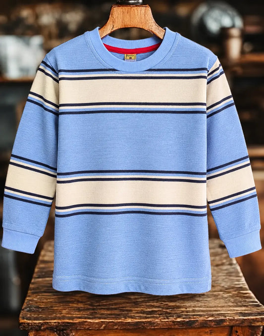 Kid's Stripes Style long Sleeves Shirt - LS-082
