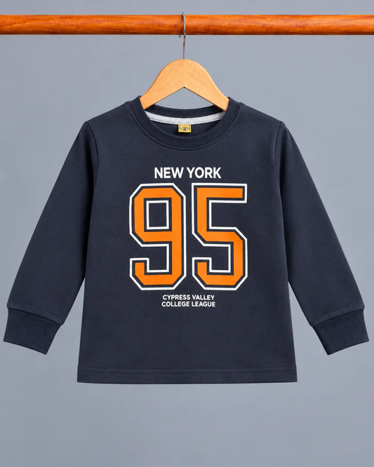 Kid's New York 95 Printed long Sleeves Shirt - LS-151