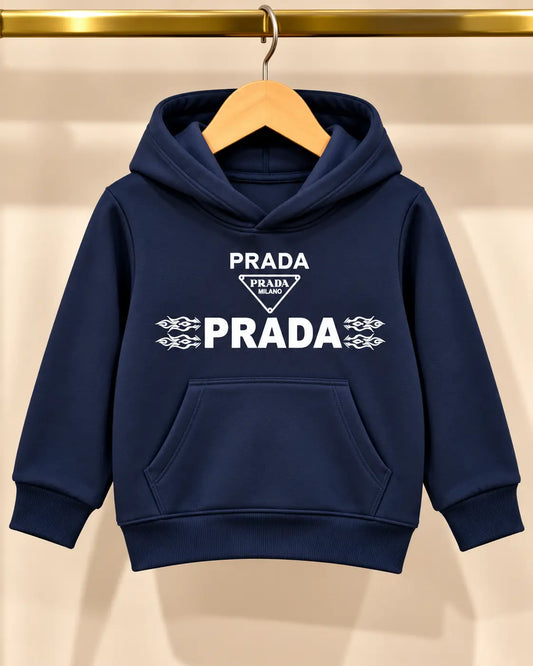 Kids Prada Printed Fleece Winter Hoodies for boys and Girls - HD-075