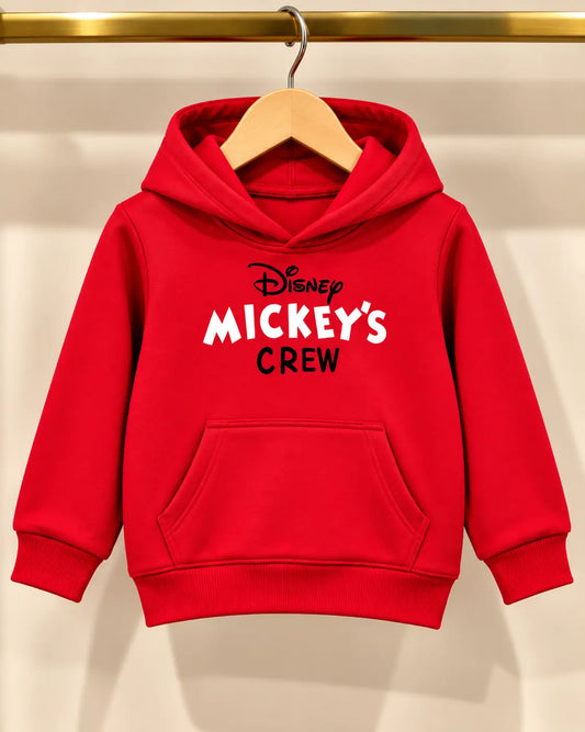 Kids Mickey's Crew Printed Fleece Winter Hoodies for boys and Girls - HD-071