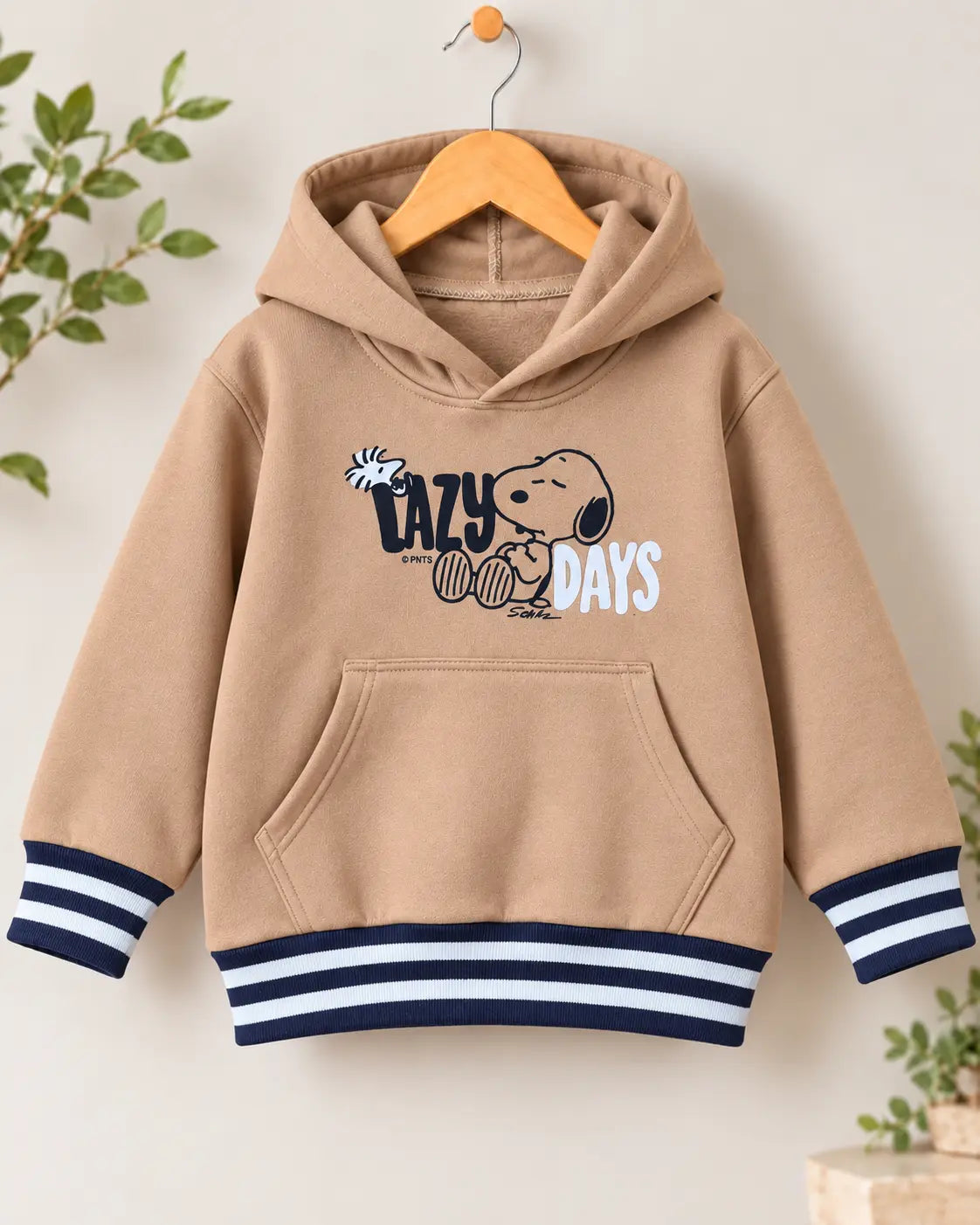 Kids Lazy Days Printed Fleece Winter Hoodies for boys and Girls - HD-087