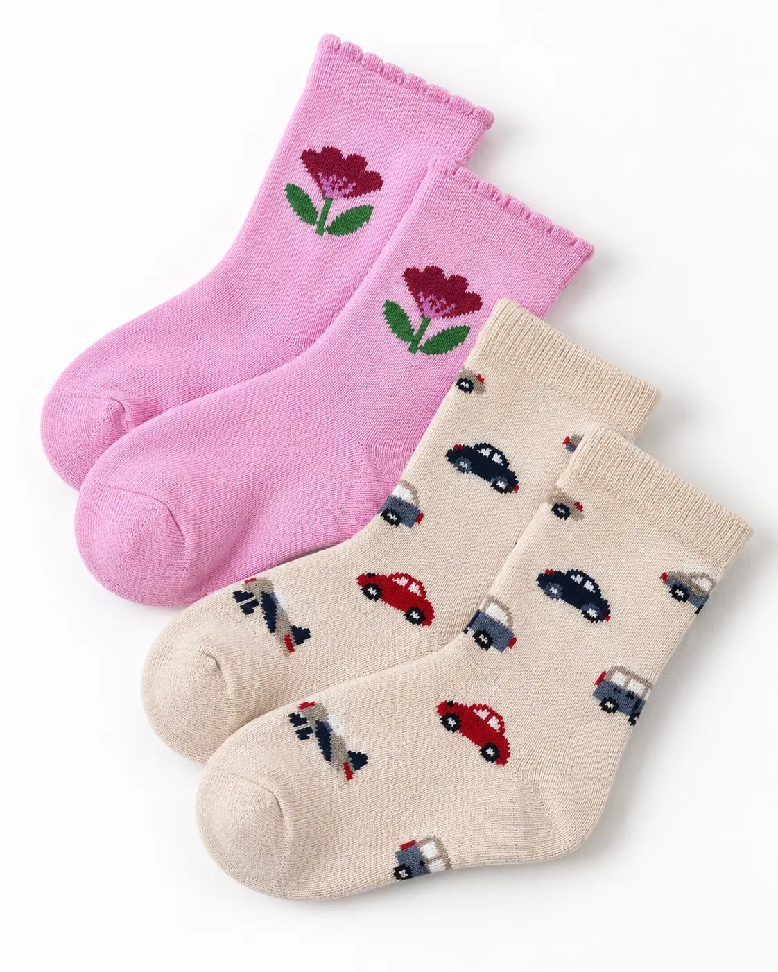 Premium Kids Socks – 2 Pairs (4 Pcs) | Export Quality - Soc- 007