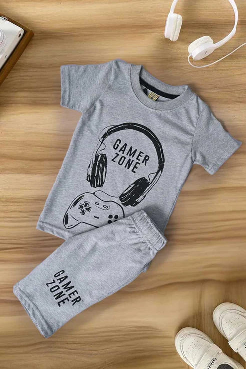 Junior Republic Kid's Gamer Zone Printed Twin Set