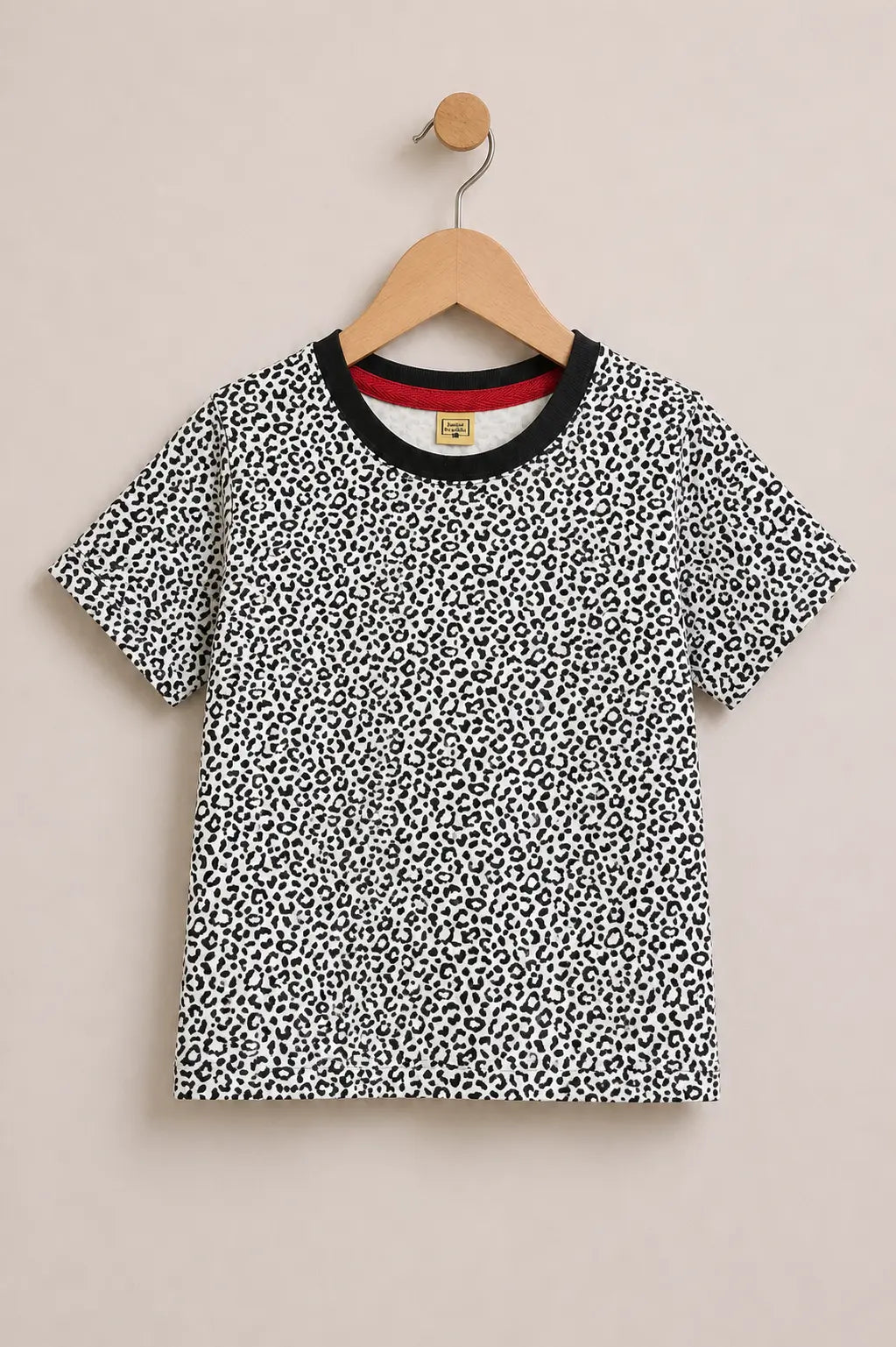 Junior Republic Kid's All over Cheetah Print Tee Shirt