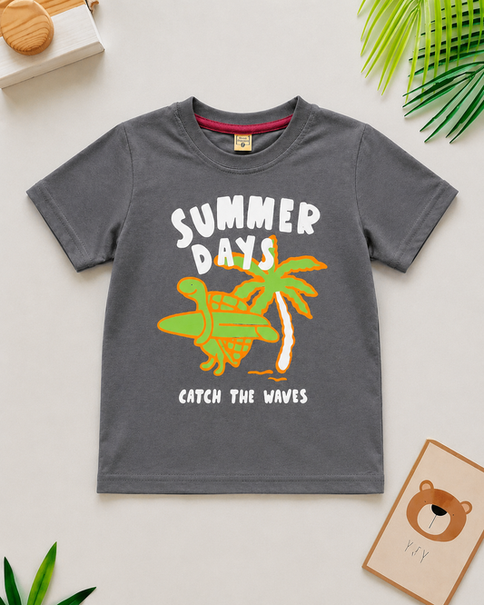 -Minor Fault- Junior Republic Kid's Summer Days Printed Tee Shirt