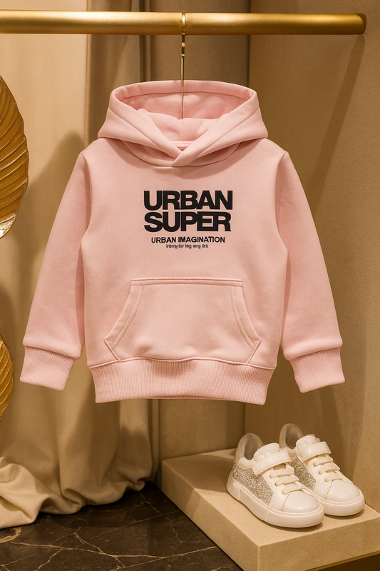 Junior Republic Urban Super Printed Kids Fleece Winter Hoodies for Boys and Girls